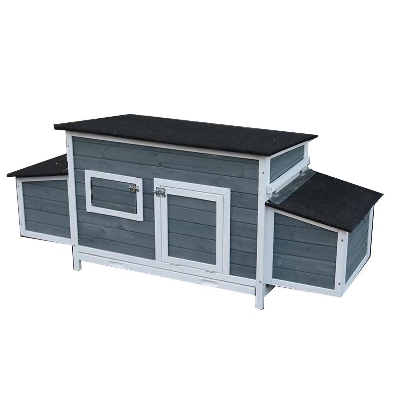 WoodVille Modern Design oundproof Waterproof Large Wholesale Wooden Chicken Coop