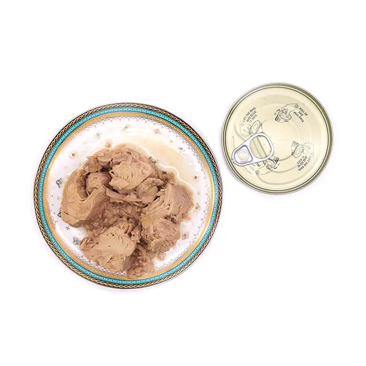 
 Высокое качество морепродуктов в легкой открытой крышке консервированный тунец твердый в масле/рассоле  