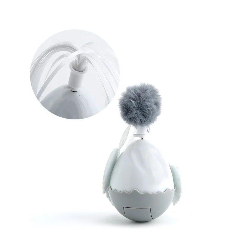 Replaceable Head Relieve Boredom Playing Feather Motion Rotating Ball Electric Cat Pet