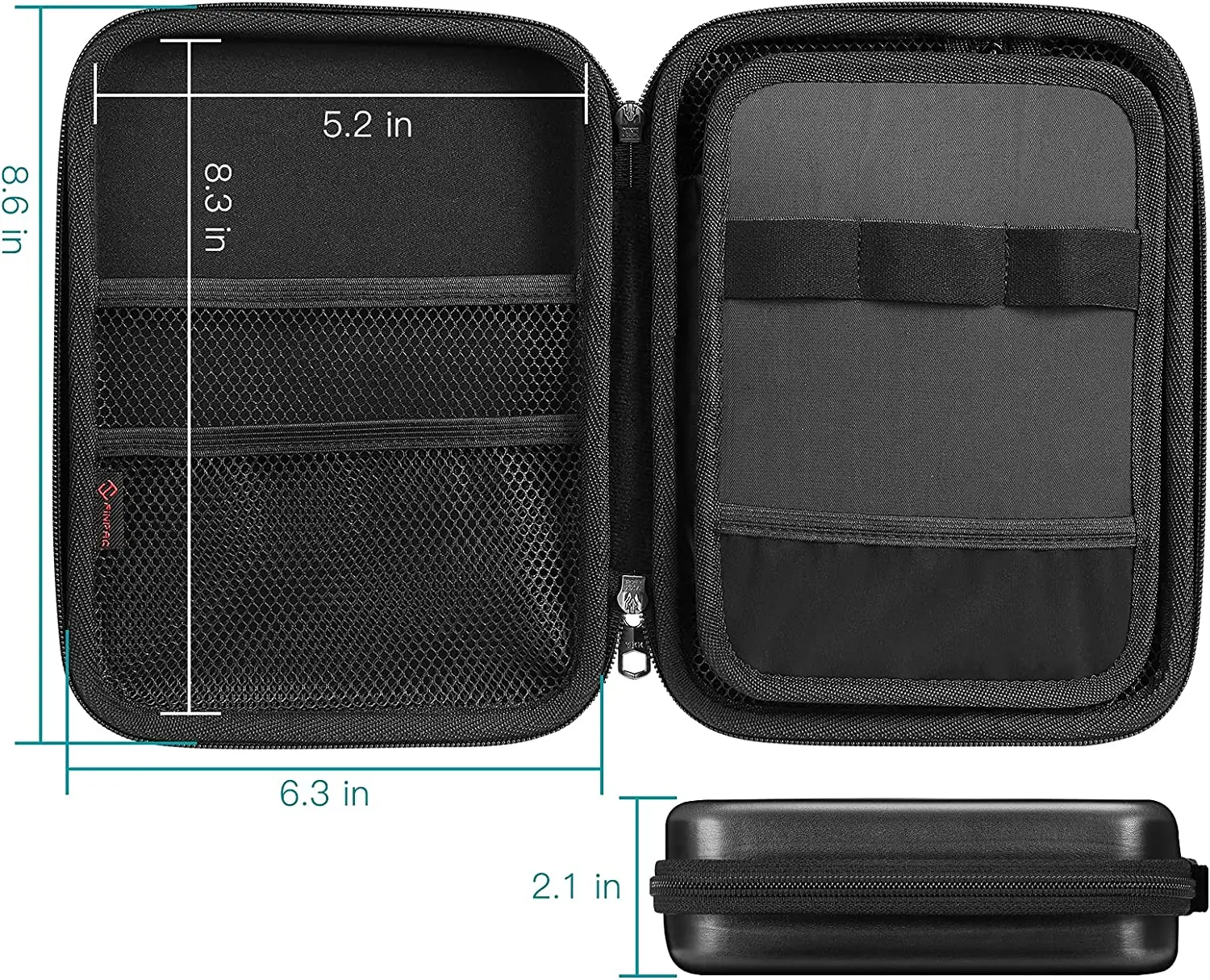 Pen Holder Marker Bag Semi-hard EVA Large Capacity Black Novel Design Competitive Price Unicorn Pencil Case school supplies box