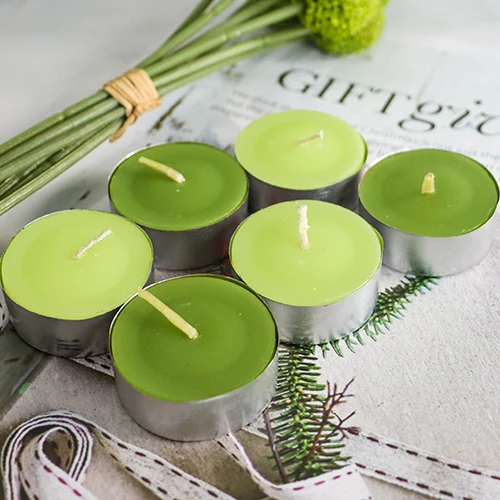 Christmas colored tealight candles paraffin wax decorative tealight candles