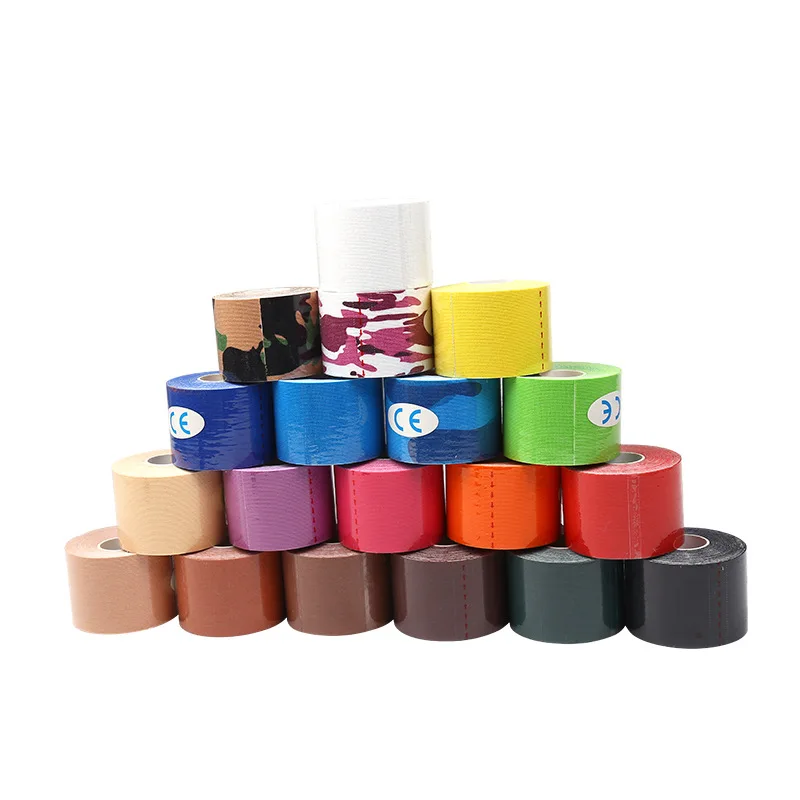 wholesale 5cm*5m Elastic Adhesive Tape bandage Muscle Supportive Sports football Kinesiology tape