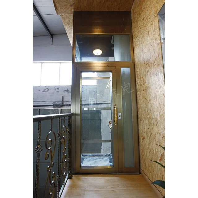
Low Noise Residential Home Villa Lift Elevator Panoramic Glass Elevator Residential House Lift Mini Lift 