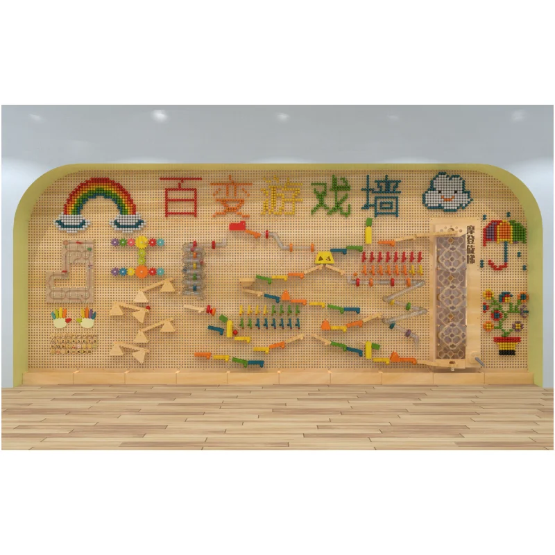 2024 Hot Selling STEM Unisex Emotional Education Wooden Wall Toy Set for Kids Learning