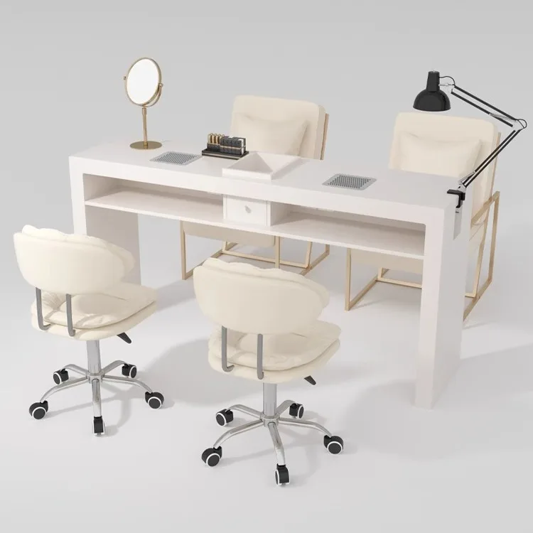 Professional Salon Furniture Manicure Table Nails White Table Manicure Nail Salon
