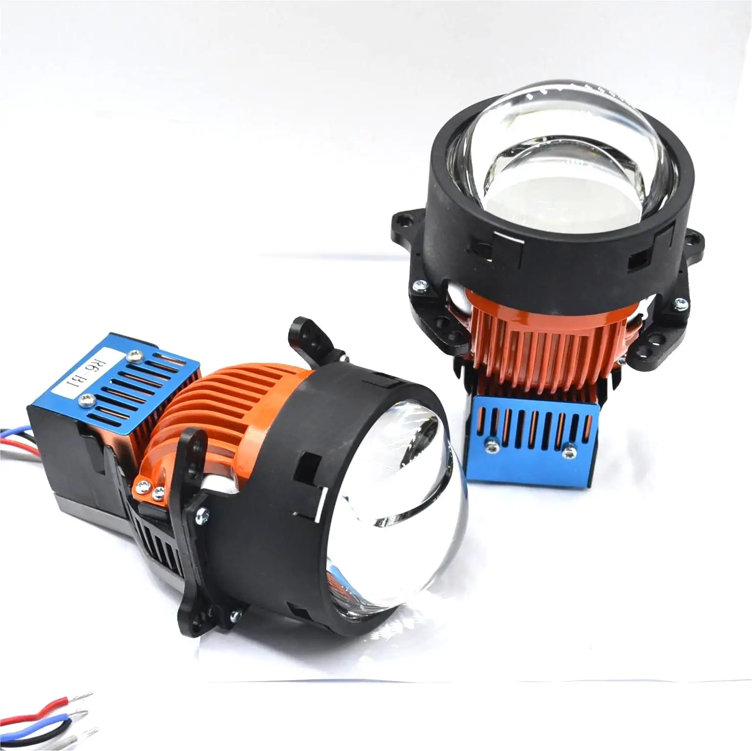 Newest 3 inch Bi-LED Projector Lens 60W High Low Light Laser Lens In Matrix With Direct Shooting Beam Car Laser Headlight DIY