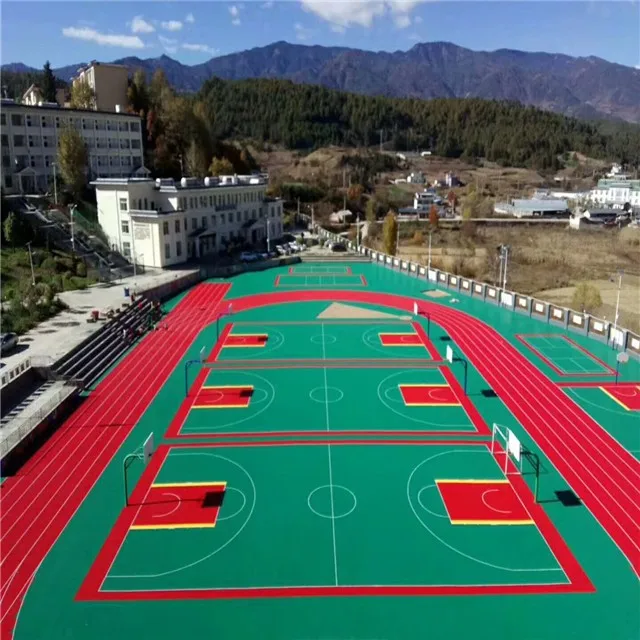 synthetic outdoor volleyball court flooring  outdoor playground flooring for tennis court carpet