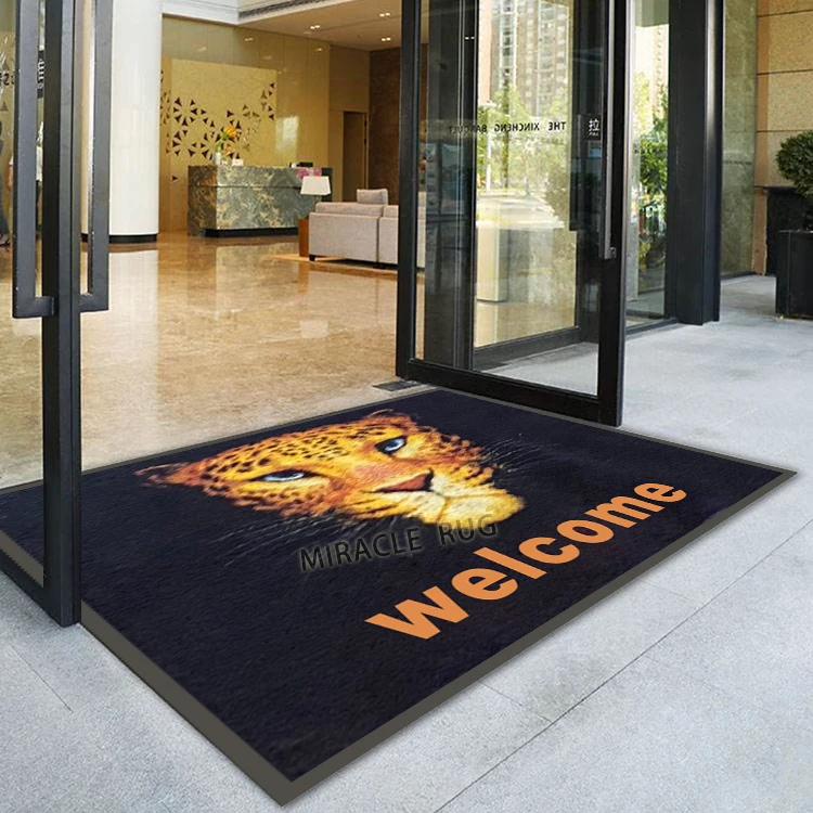 Home decor Room Accessories Doormat 3d Animal Printed Rug Mat Custom Small Size Die Cut Carpet Custom Logo Door Mats Floor Mats