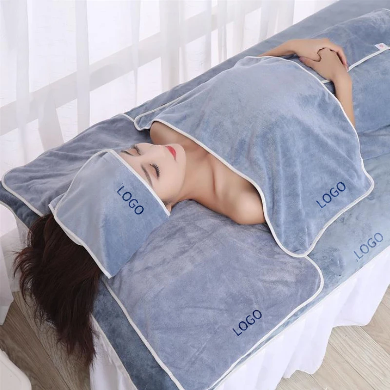 iStapromo Gifts Customized Logo Beauty Salon Towel Set Super Soft Spa Pure Cotton Microfiber Luxury Towel For Body