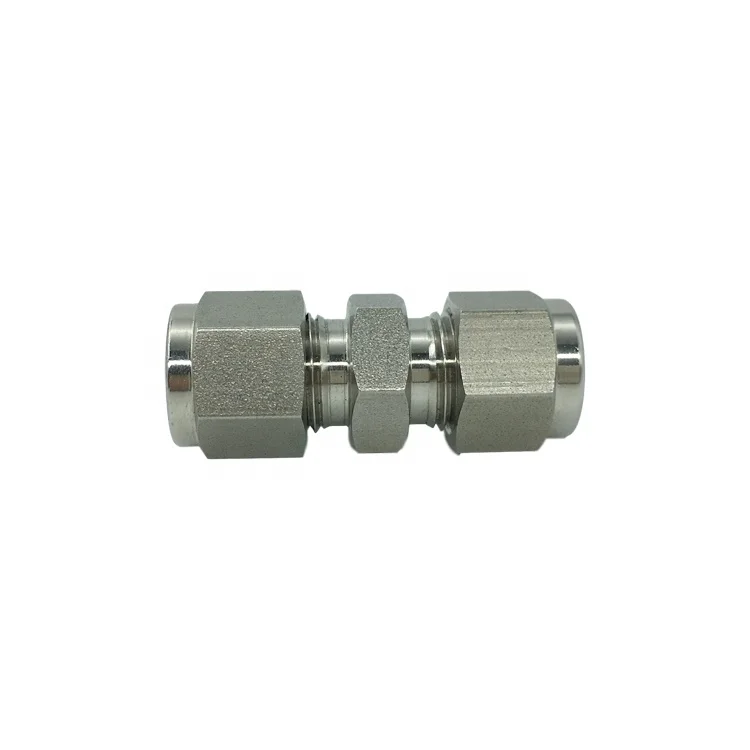 OD 10 mm Stainless Steel Compression Straight Union Fittings