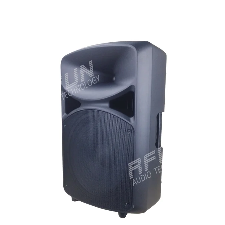 
Competitive price 60OZ ferrite 250W RMS p audio 15 inch speakers price dj usb speaker box with fm radio 