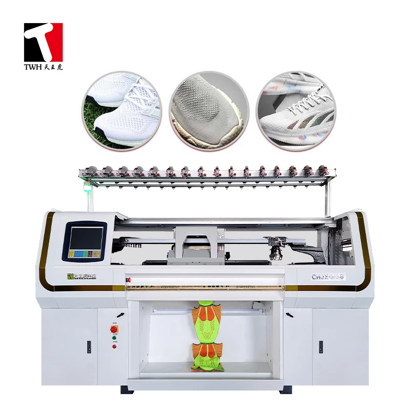 Automatic Double System 72INCH 14G Shoe Upper Weaving Knitting Fly Weaving Vamp Machine