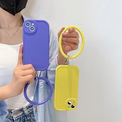 Tiktok trend phone protector creative Bracelet anti falling phone cover and anti losing bracelet phone case for iphone13