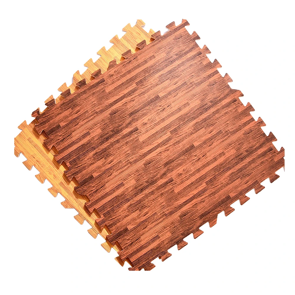 Wholesale Interlocking EVA Foam Wood Look Puzzle Floor Mats