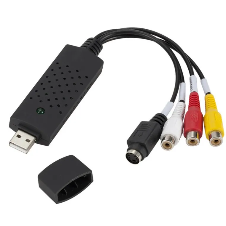 Shenzhen Manoson Wholesale USB To CVBs Converter Adapter USB 2.0 Video Audio Capture Card HD Video Converter Cable