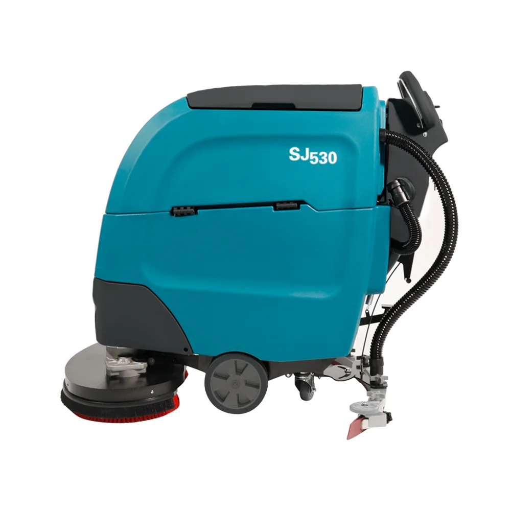 Industrial Cordless Floor Scrubber Tile Electric Motor Drive