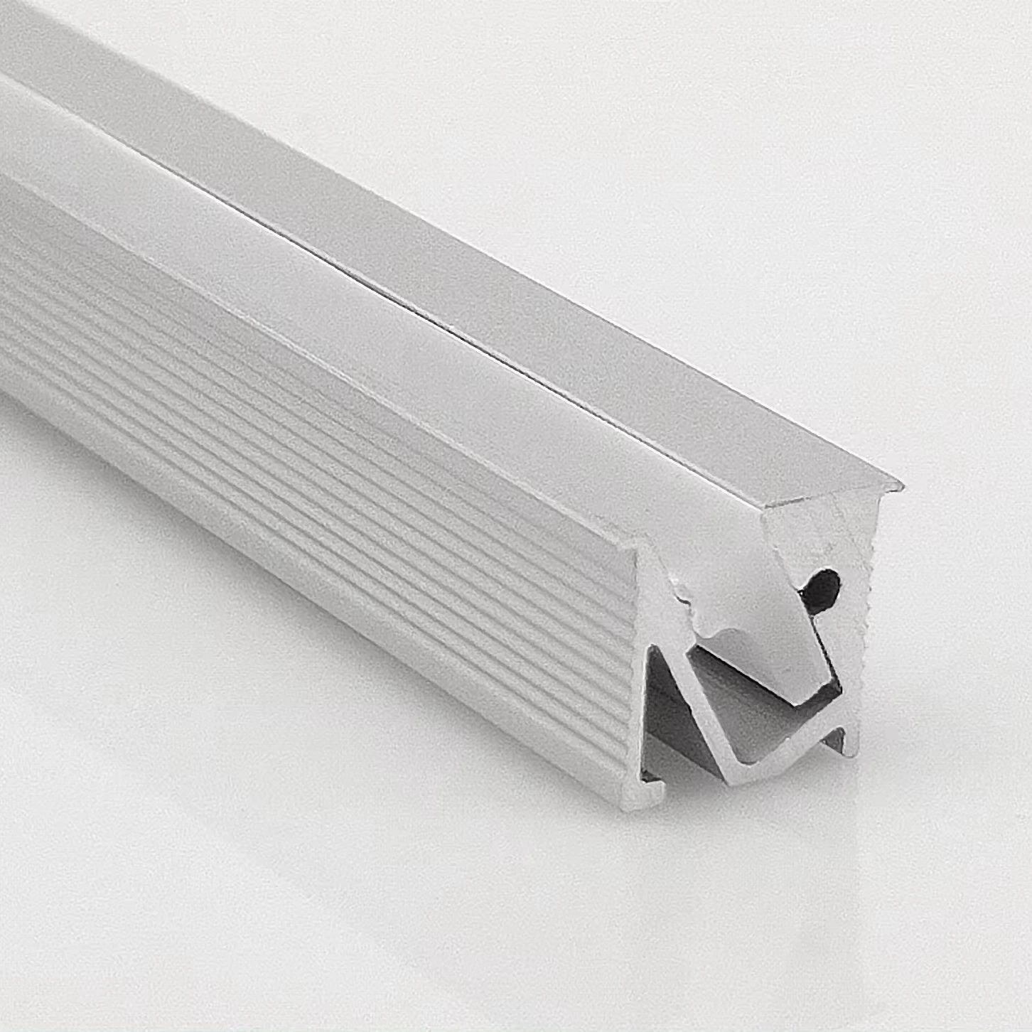 Anodized aluminum extruded LED strip lamp radiator channel diy interior lighting embedded LED profile