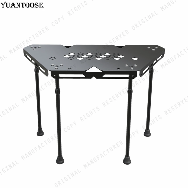 Portable M-shaped Splicing Aluminium Folding Outdoor Camping Table