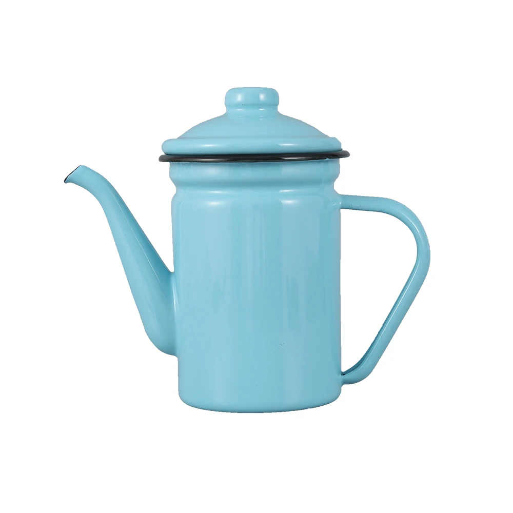 High Quality Enamel Jug /Coffee Pot /Tea Kettle Drinkware And Tableware Enamel Camping Water Coffee Teapot
