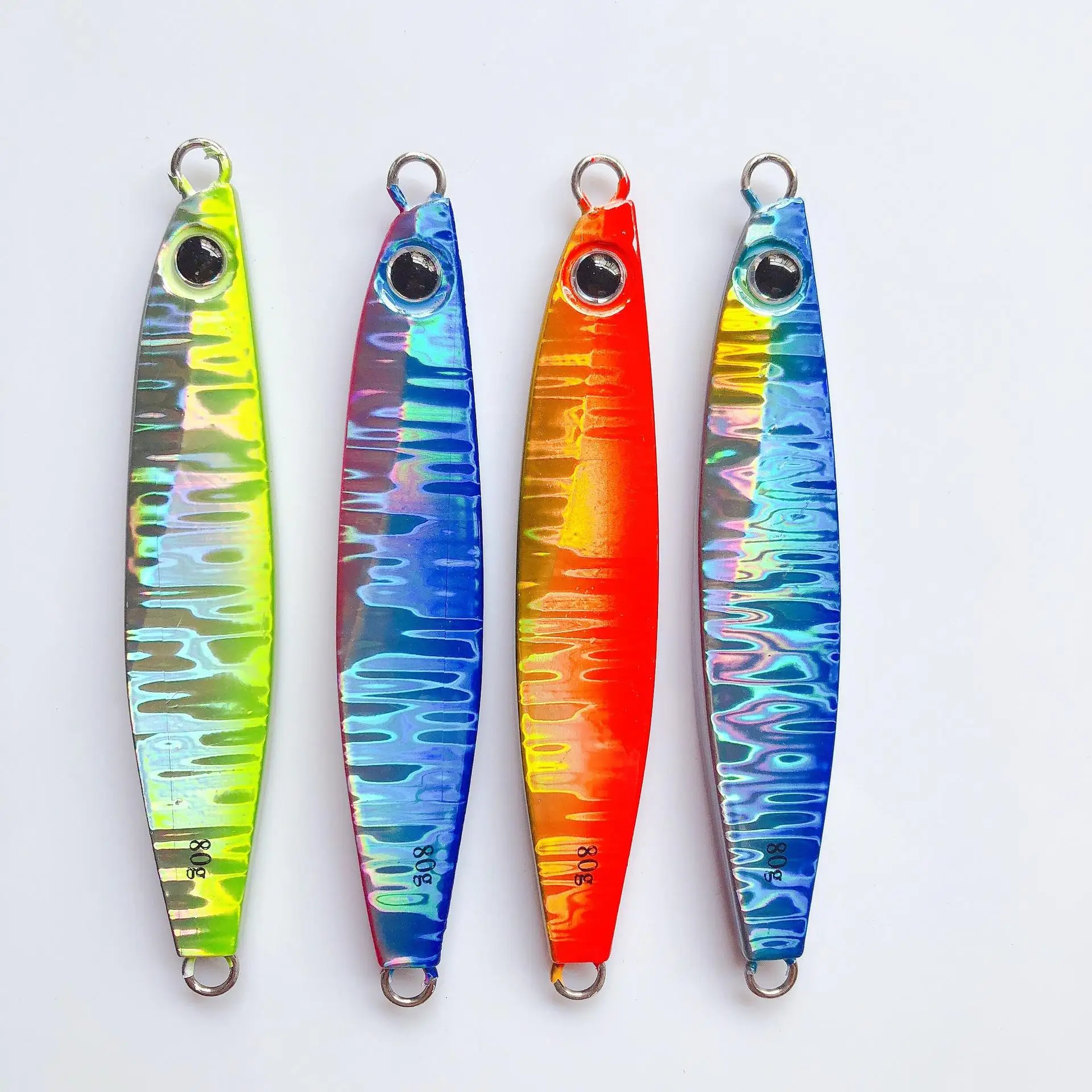 NEW High quality Fishing Tackle 40g 60g 80g 100g 120g Saltwater Metal Lead Jig Fishing Lure Slow Pitch