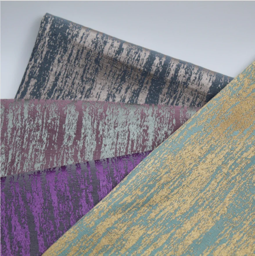 New Chinese style high precision jacquard bark pattern upholstery sofa solid wood pillow soft and hard cover chair cushion