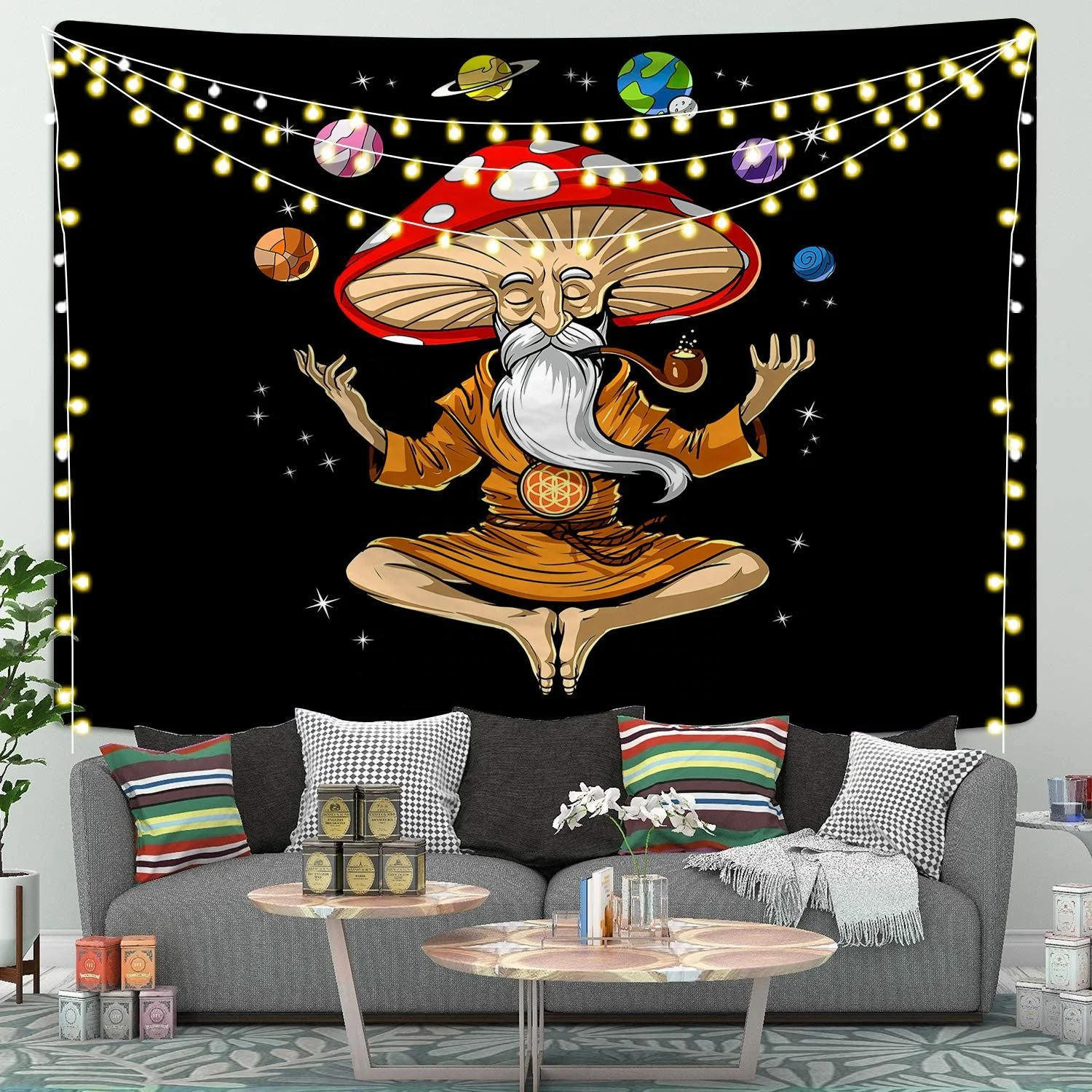 Different size latest digital flat print tapestry banner