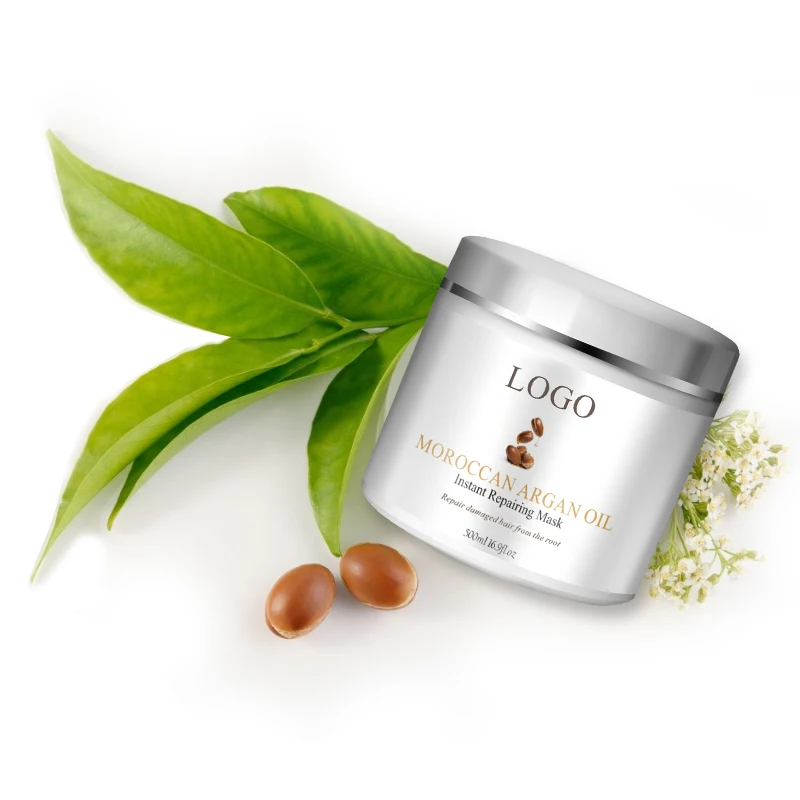 OEM/ODM Customize Manufactory Direct Argan Oil Moisture Keratin Curly Hair Shiny Hair Mask Cream 500ml