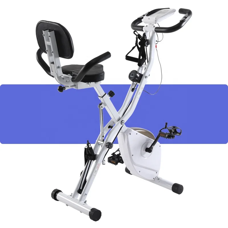 16-Levels Magnetic Resistance Adjustable Folding Exercise Magnetic Bike New Design for Home