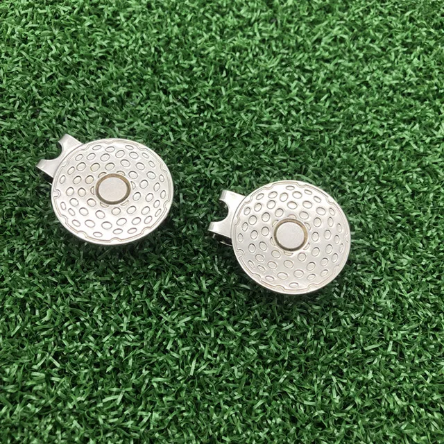 Аксессуары для гольфа на заказ, держатели, пустые магнитные металлические маркеры для мячей для гольфа, зажим для шляпы для гольфа