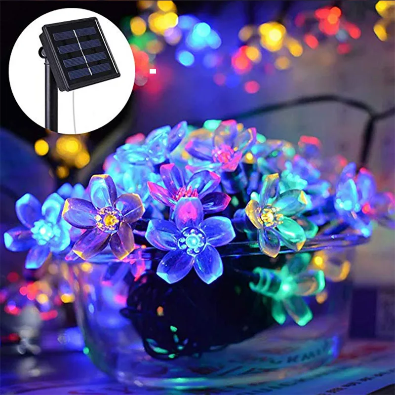Zhejiang Holiday living lights series christmas led lights IP44 Waterproof solar string lights battery operate Landscape Use