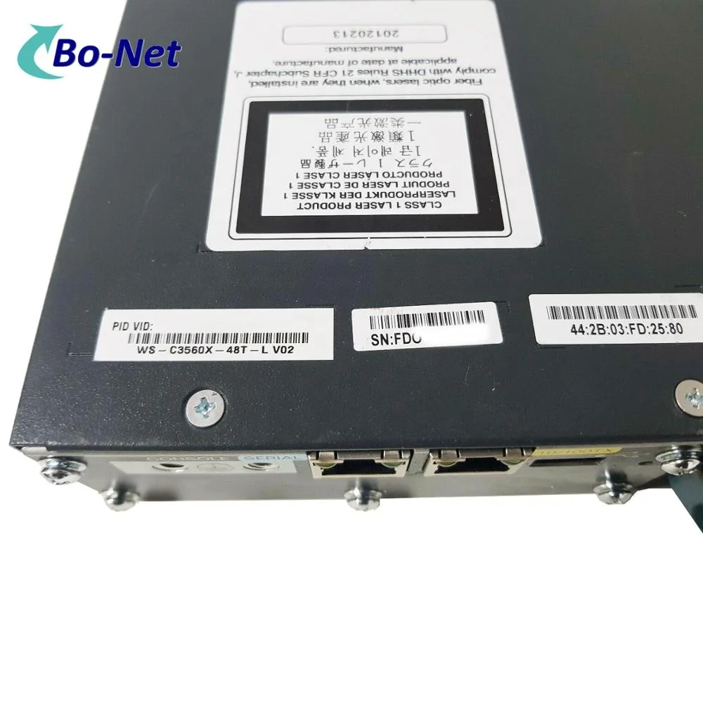 Original Used WS-C3560X-48T-L 48 x 10/100/1000 Ethernet Ports LAN Base 3560X Network Switch