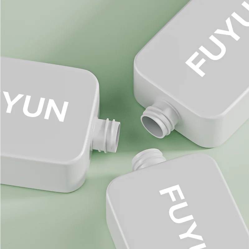 Fuyun MOQ 50 Factory Popular Square Refill Plastic Pump Bottle 250ml 350ml 500ml Liquid Soap Lotion Shampoo Bottle