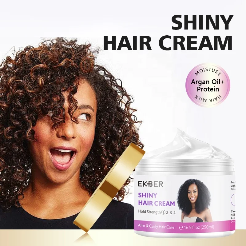 Low Moq Naturals Organic Moisturizing Shiny And Light Hold Strength Hair Cream Naturals Organic With Moroccan Hair Oil