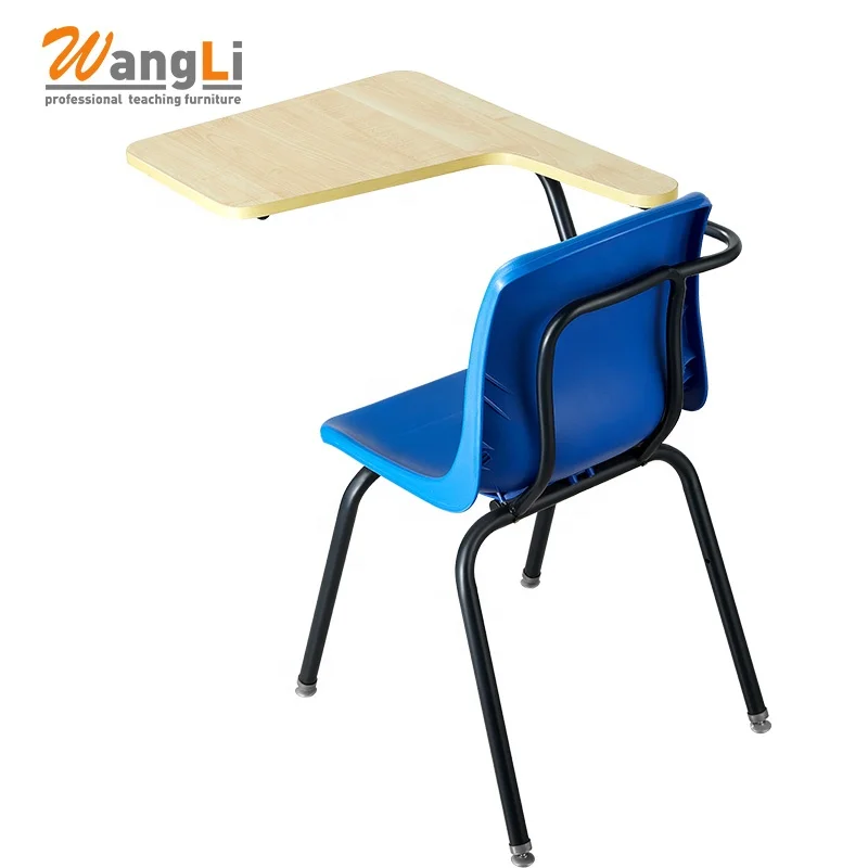 School Furniture Student Exam Chairs Plastic School Chair With Writing Board Modern Training Chairs
