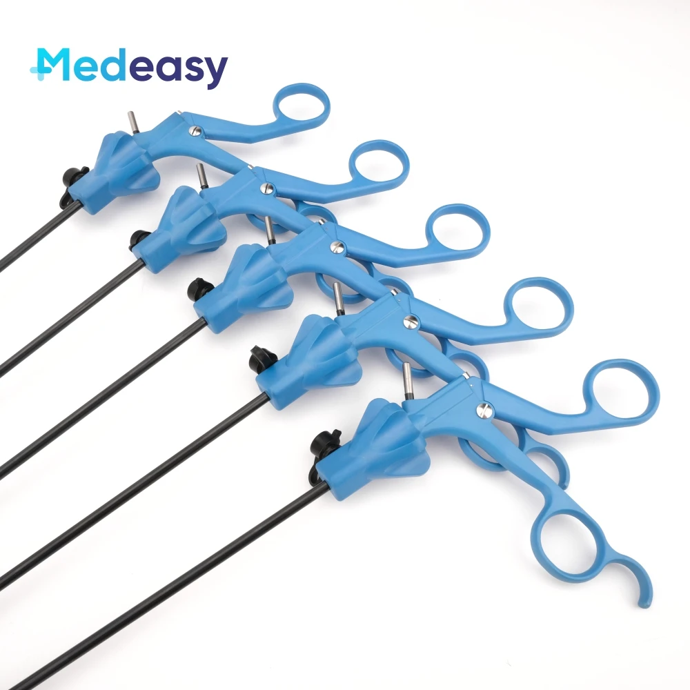 Laparoscopic Reusable Surgery Grasper 5mm Medical Laparoscopy Surgical Grasping Instruments Blue Handle