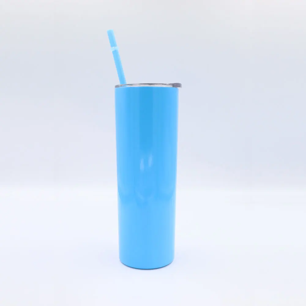 
yongkang Hot Sales 20 oz in stock low MOQ double wall insulated coffee mug with lid and straw skinny tumbler 