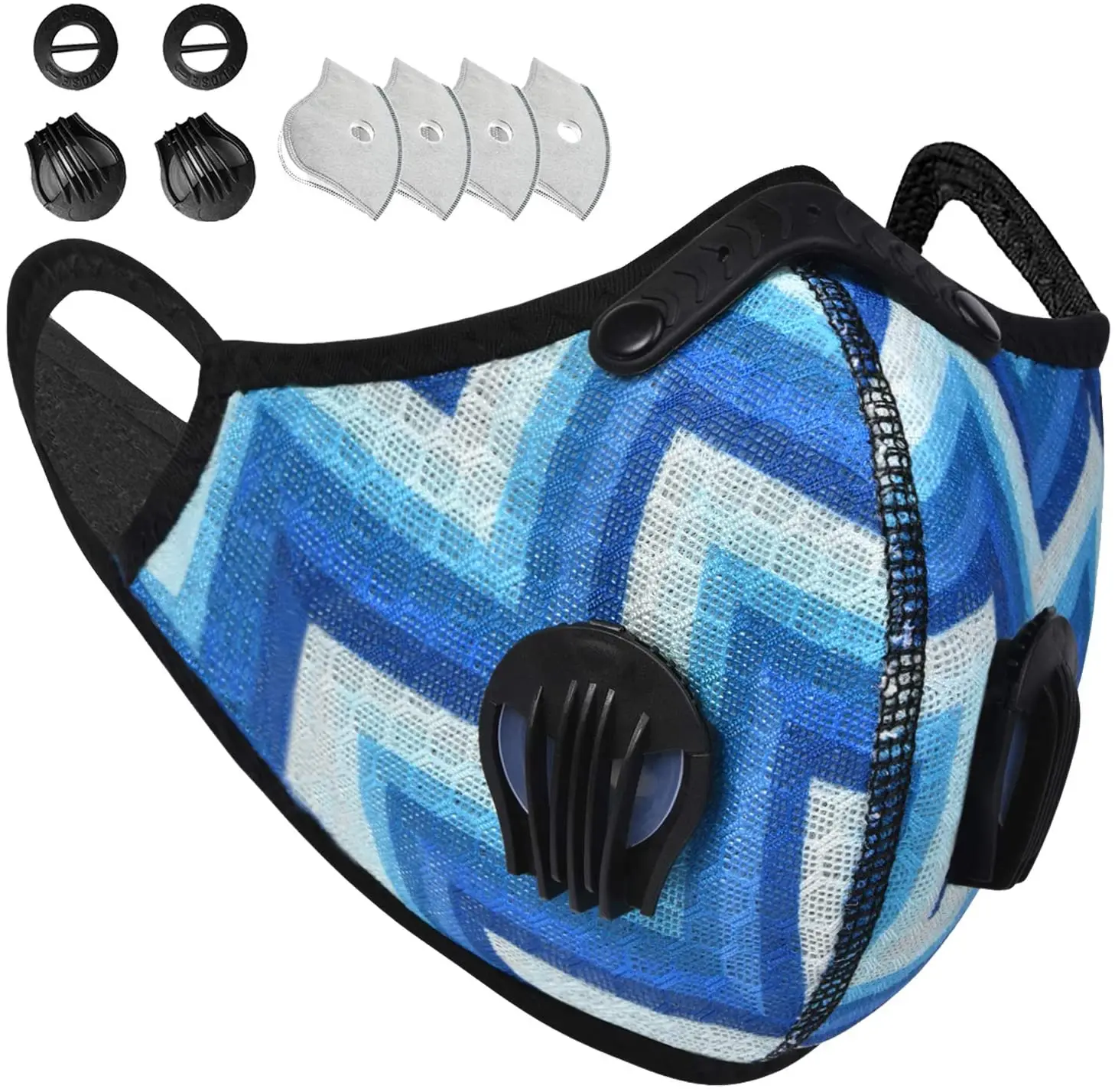 Дышащая уход за кожей лица Ccver газа с клапанами вентилируемые спортивный Чехол для мужчин и женщин тренировки тренажерный зал