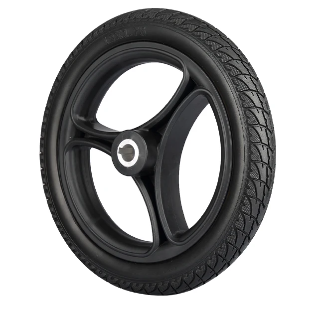 Factory Cheap Environmental Baby Stroller Solid Pu Solid  Bicycle Airless Tire