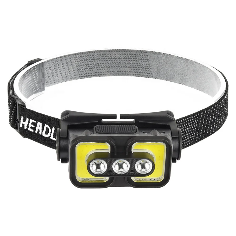 COB outdoor light usb charging focusing headlight led Usb Rechargeable Headlamp