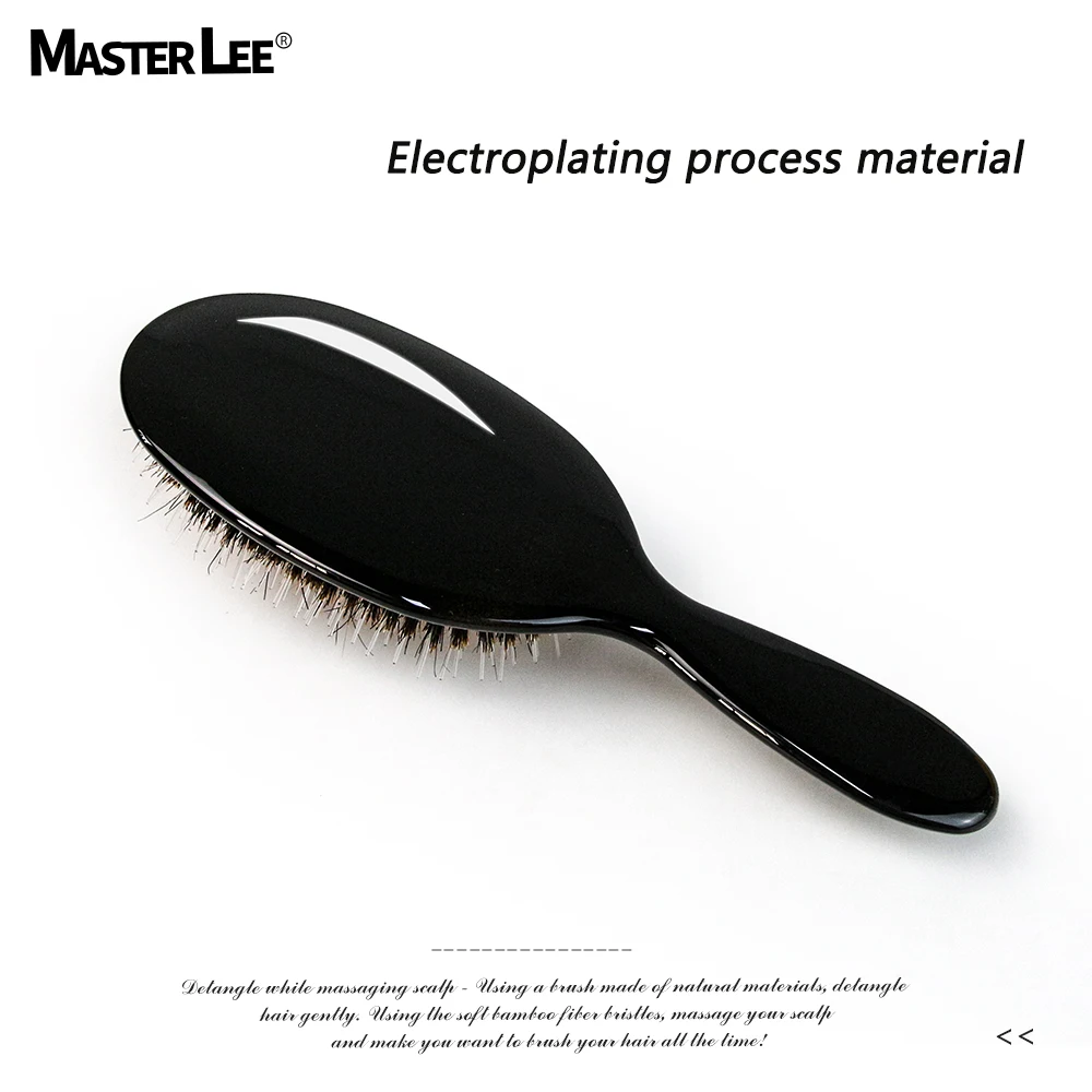 Hard Tooth Animal Brush Bright Surface Oval Detangle Hair Brush Ergonomic Design Customized Plastic Custom Hair Brush with Logo