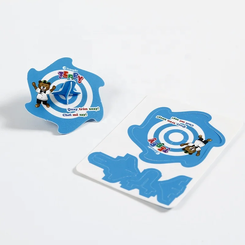 Kids Plastic Puzzle Toy Spinner 3D Puzzle Card