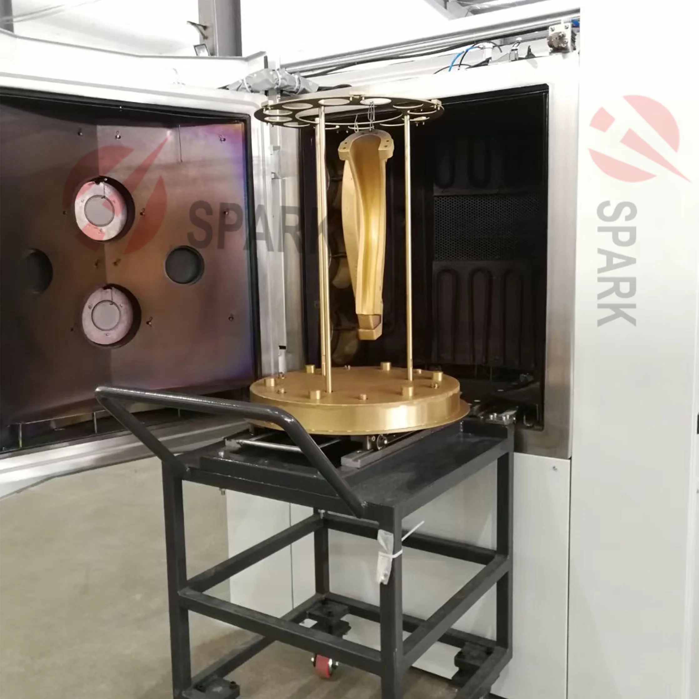 PVD Vacuum Coating magnetron sputtering machine for Gold Silver and Gun grey colors gold chrome