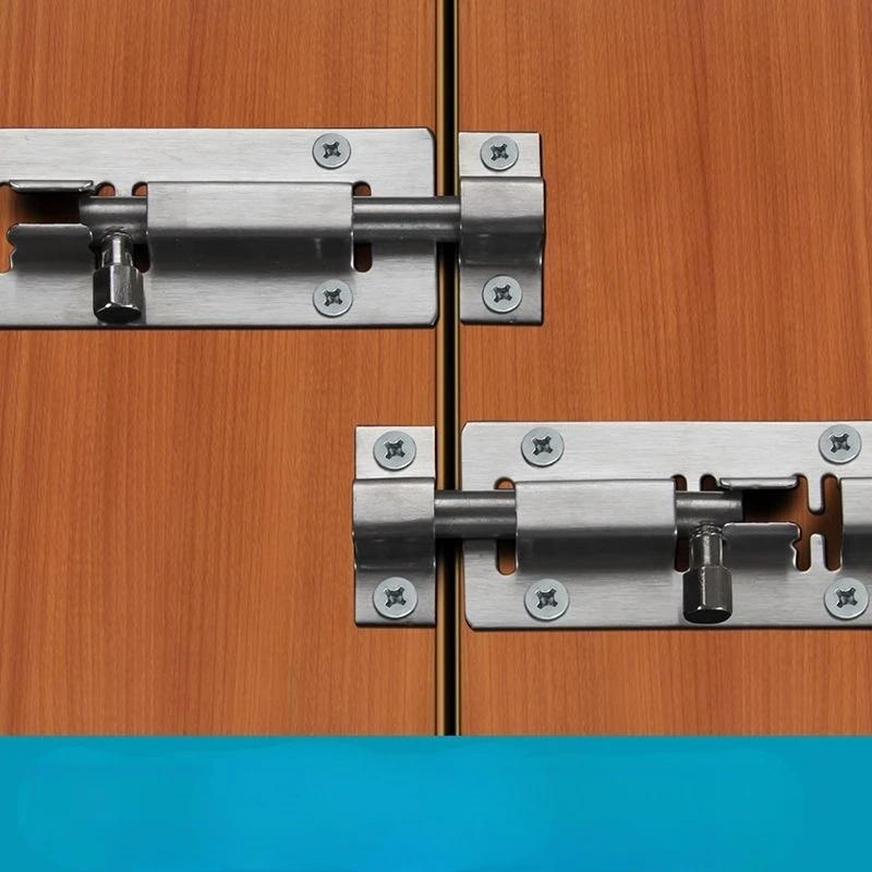 Metal lock barrel bolt spring loaded latch concealed door sliding bolt garden hinge bolt