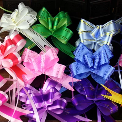 Flower wrapping paper decorative ribbon festive festive items bouquet decorative gift hand-drawn ribbon