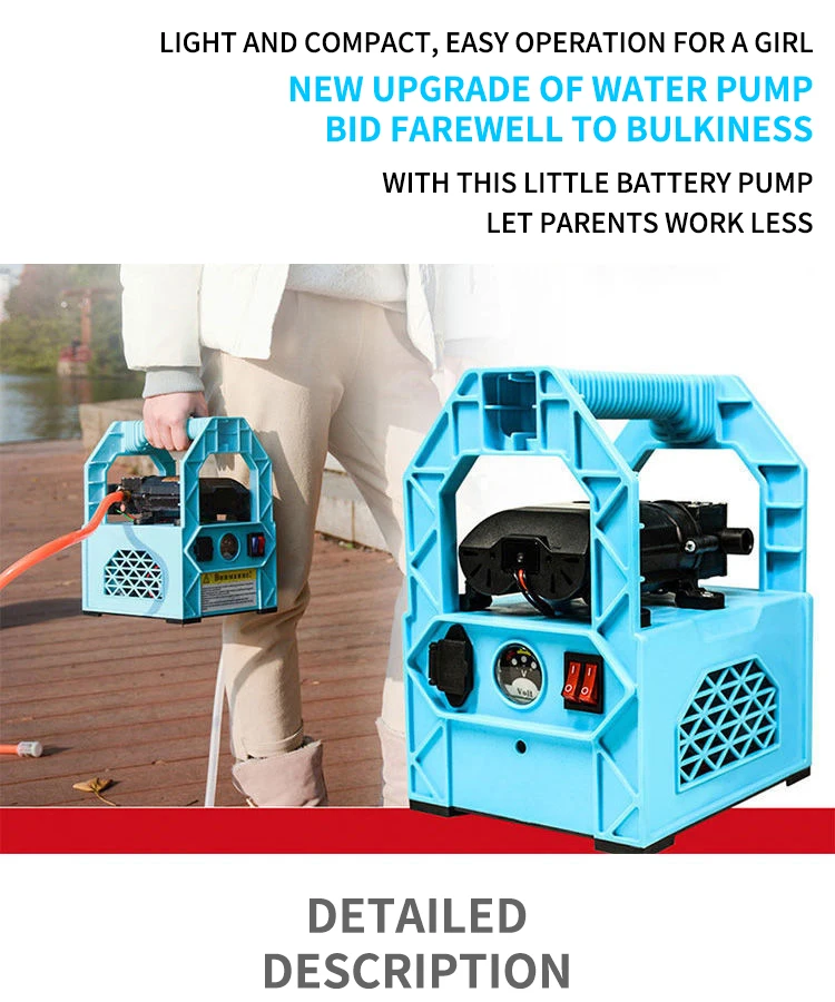 Rechargeable Car Washing Pump Double Water Spray Charging Water  Pump