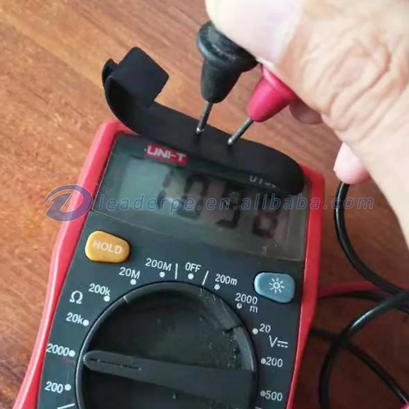 Custom molding black electric conductive rubber gasket conductive silicone rubber electrode for sale