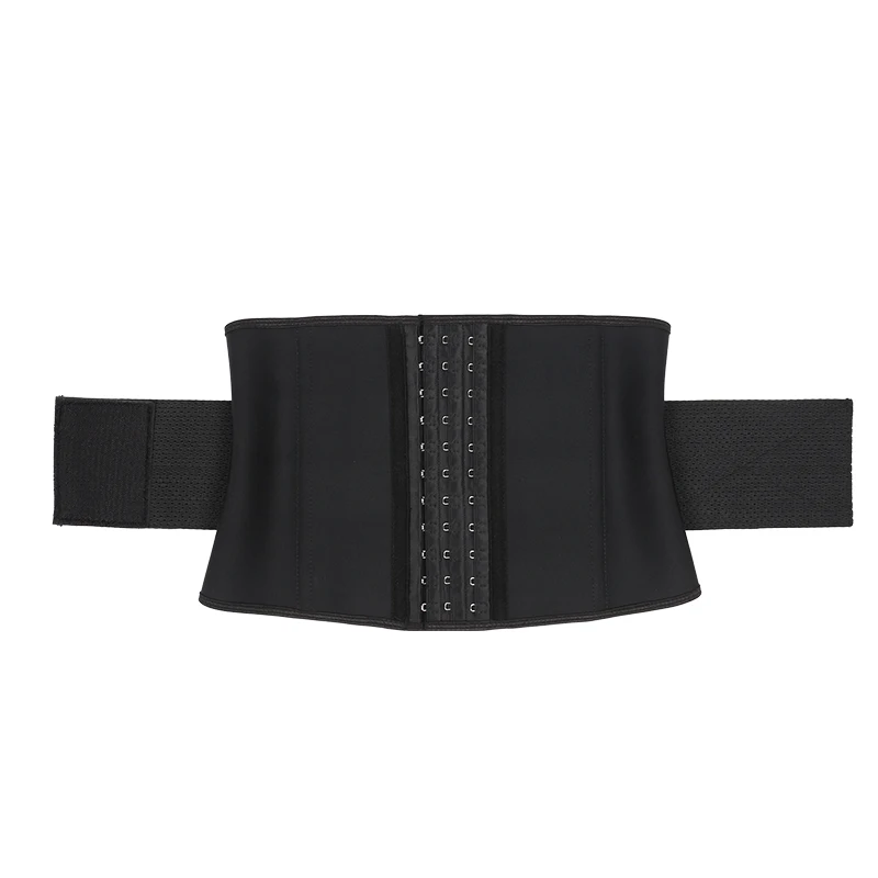 ATBUTY Customizable Elastic Belt 9 Steel Bone Three Breasted Body Shaper Leather Latex Waist Trainer Shaper Short Torso