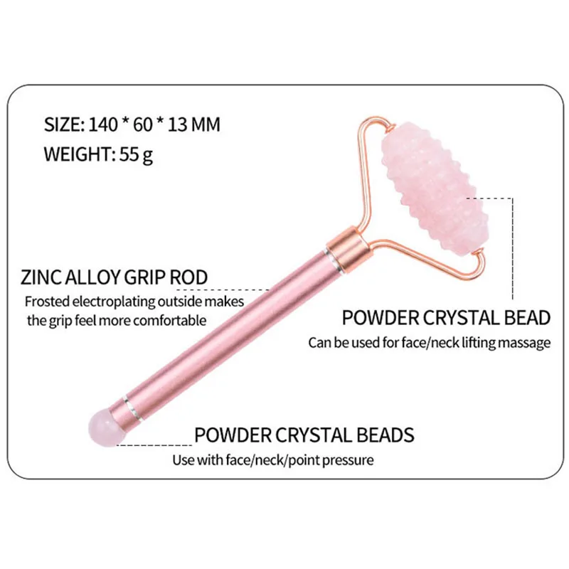 
Factory Supply Chinese Jade Facial Roller Detachable Jade Roller 