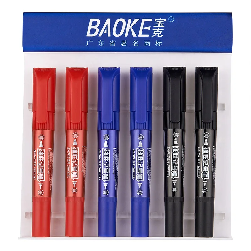OEM Felt Dual Tip Pens Non Toxic Point Nib Whiteboard Dry Erase Marker Pen Suitable For Promotion And School