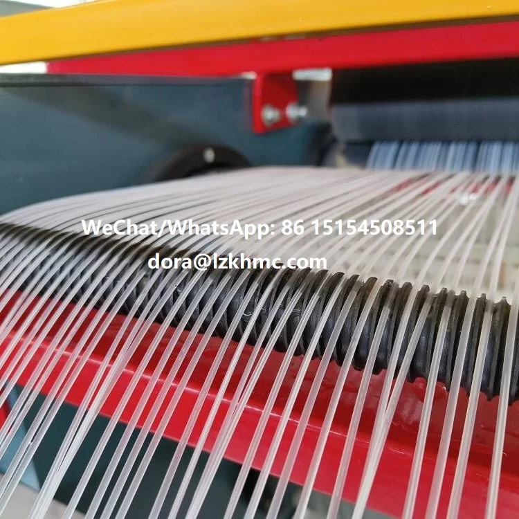pp monofilament extrusion line macro fiber extrusion line with automatic packing & automatic chopping machine